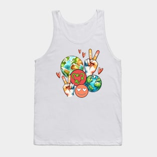 Peace Love Earth Tank Top